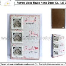 Distressed Wall Photo Frame Collage